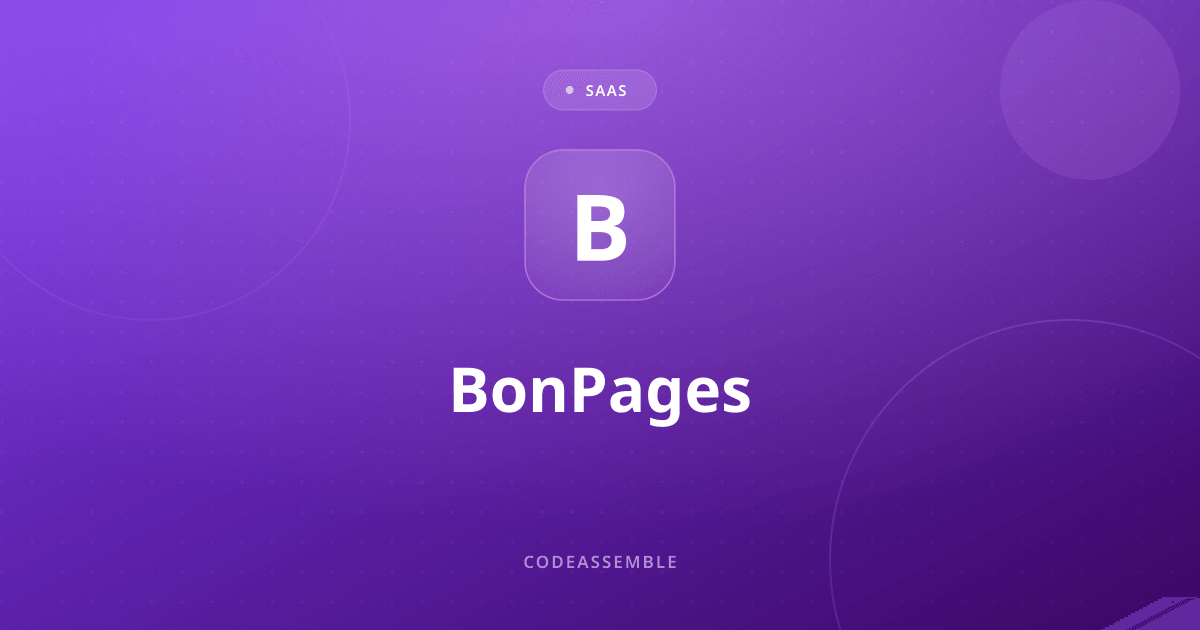 BonPages — The link-in-bio that grows into a real website