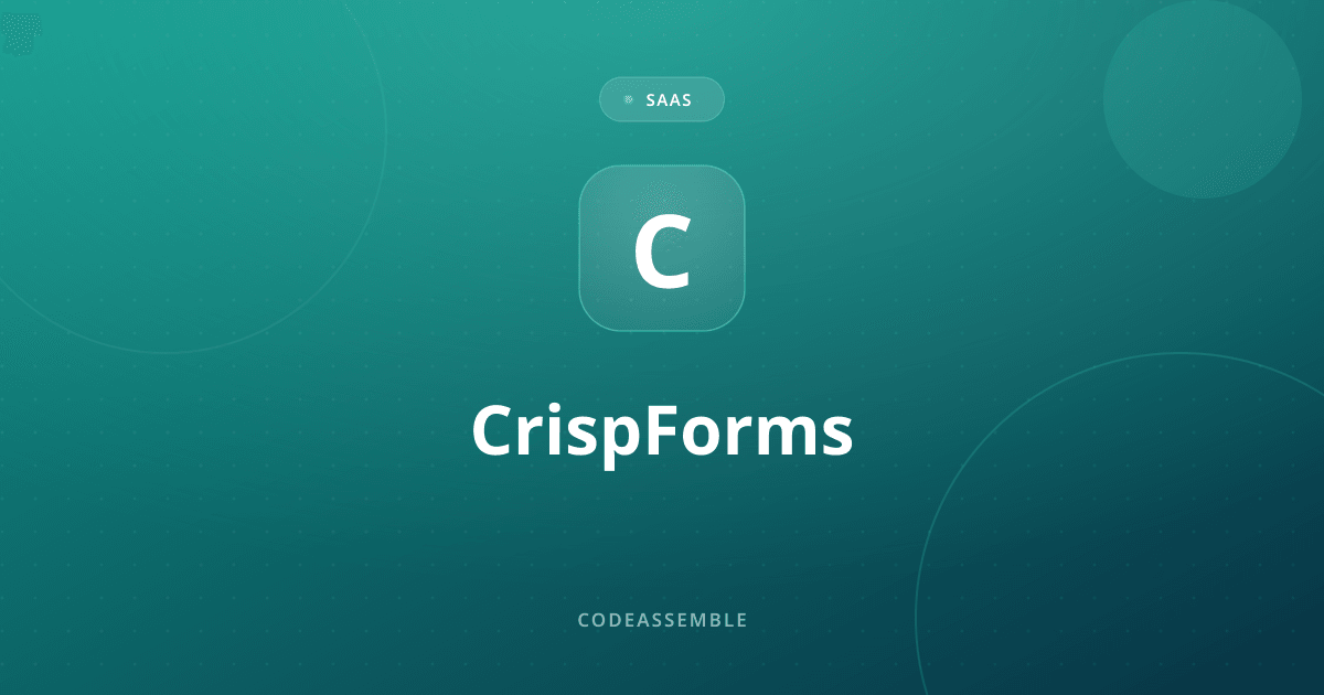 CrispForms — Build forms people love to fill