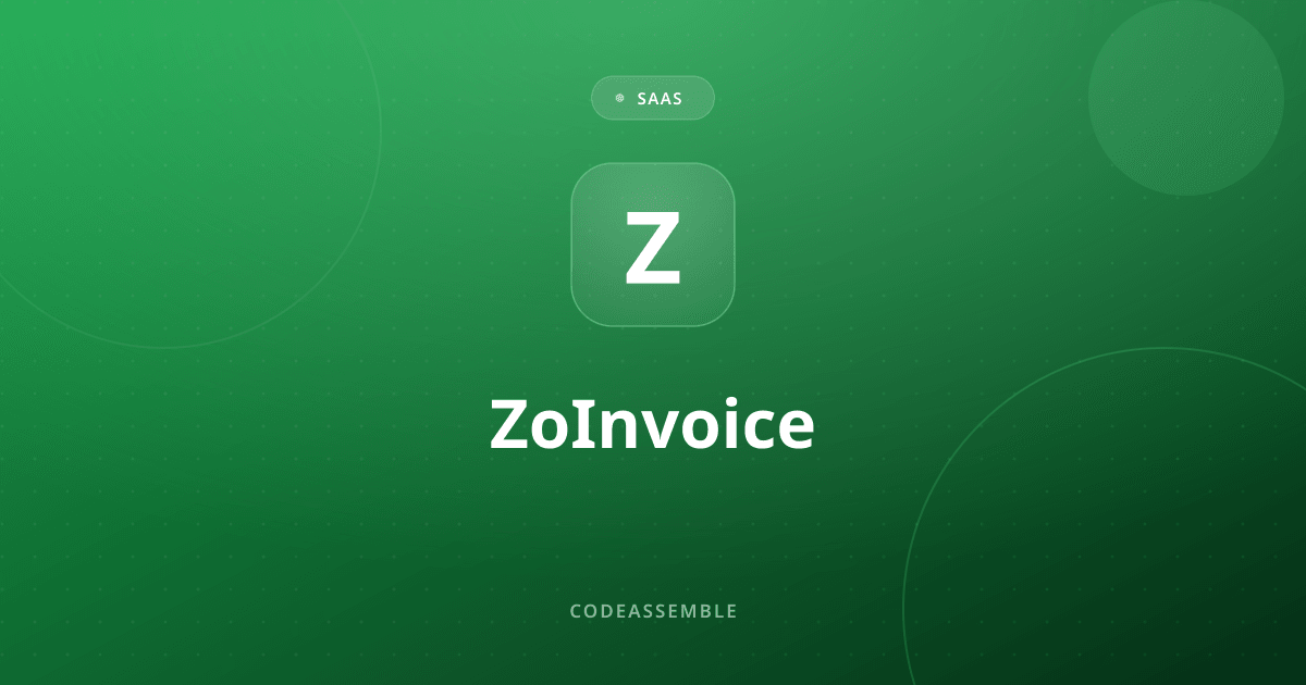 ZoInvoice — Invoicing that feels effortless
